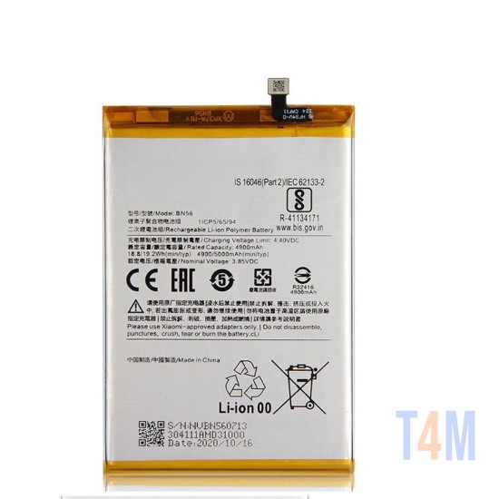 Battery BN56 for Xiaomi Redmi 9A/Redmi 9C 5000mAh